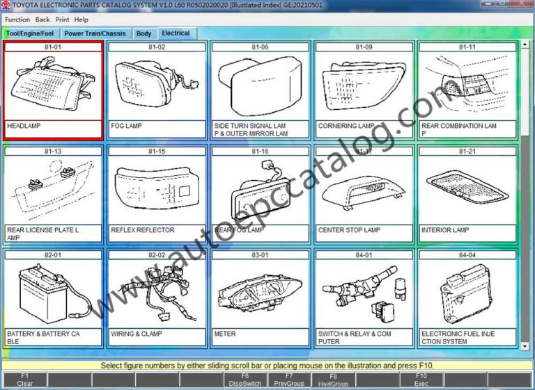 Lexus epc data