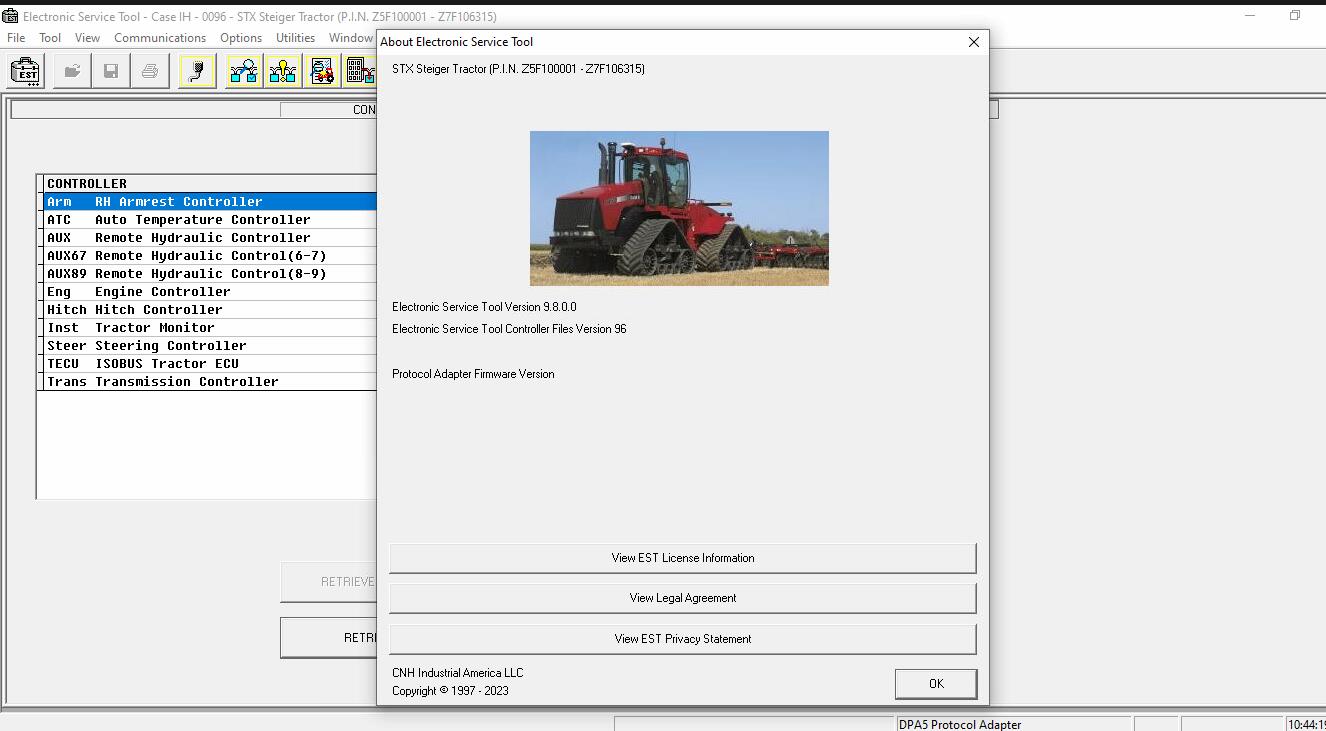 2023 CNH EST 9.8 Up4 CASE New Holland Electronic Service Tools Diagnostics