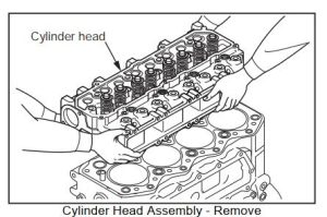 Misubishi Diesel Engine D04EG Cylinder Head Assembly - Auto Machine ...