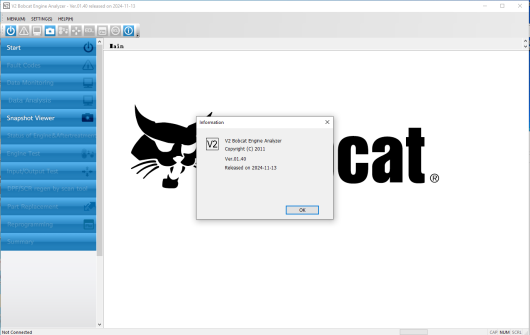 Bobcat Engine Analyzer V2 2024.11