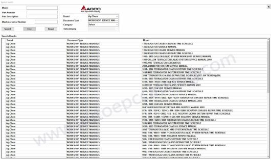 Ag-Chem AGCO NA EPC Parts Book+Workshop Service Manual (2)