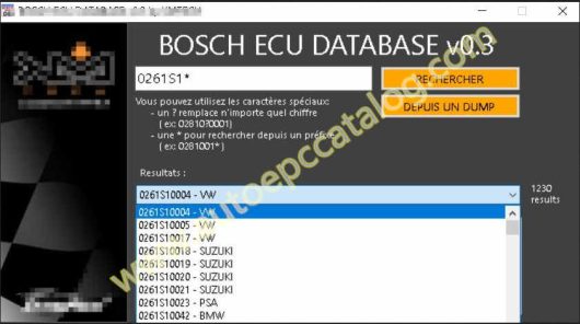 BOSCH ECU DATABASE v3.0 (2)