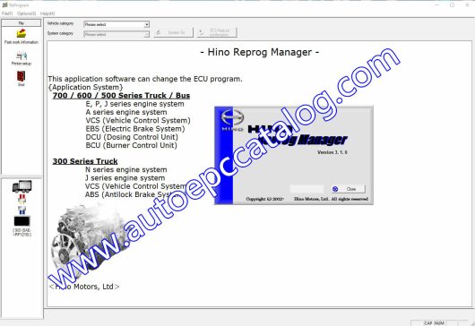 HINO Diagnostic eXplorer +Reprog Manager 3.16 (4)