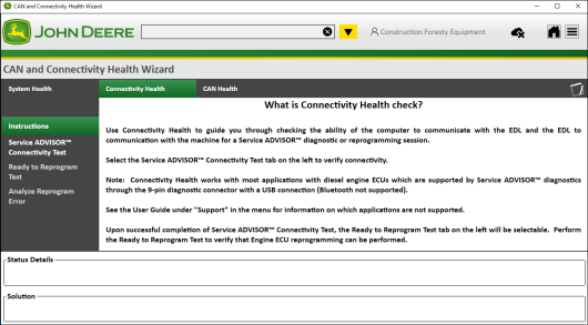 John Deere CAN and Connectivity Health Wizard (3)