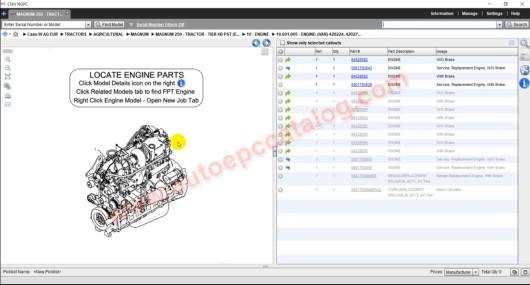 CASE IH Agricultural Europe EPC Electrical Spare Parts Catalogue (6)