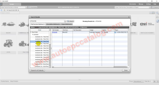 CASE IH Agricultural Europe EPC Electrical Spare Parts Catalogue (7)