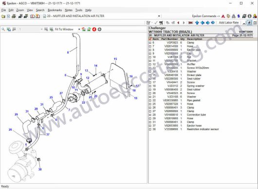 AGCO Challenger Europe UK Parts Books & Workshop Service Manuals (5)