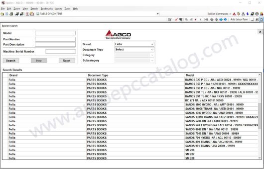 AGCO Fella North America Electrical Parts Books (2)