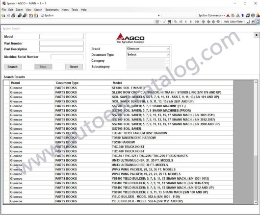 AGCO Glencoe North America Parts Books EPC 2021.01 (1)