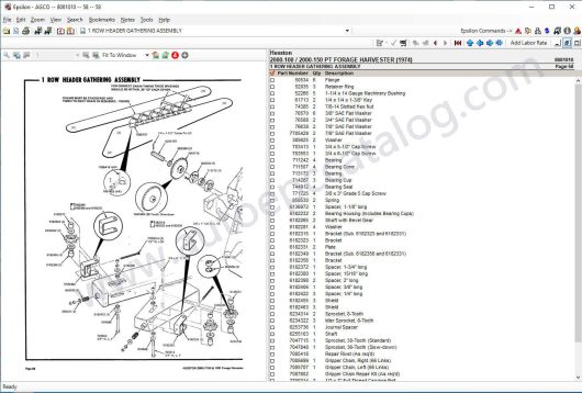 AGCO Hesston NA Parts Books & Workshop Service Manuals (4)