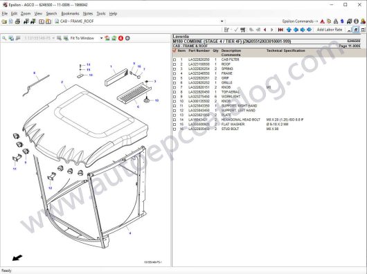 AGCO Laverda Europe UK Parts Books & Workshop Service Manuals (3)