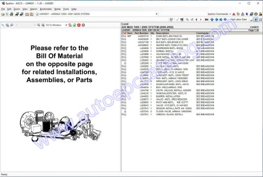 AGCO Loral NA Parts Books & Workshop Service Manuals (4)