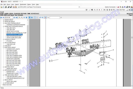 AGCO Loral NA Parts Books & Workshop Service Manuals (7)