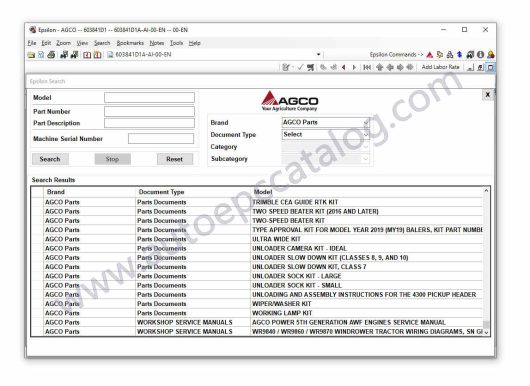 AGCO Parts Europe UK Parts Documents & Workshop Service Manuals (1)