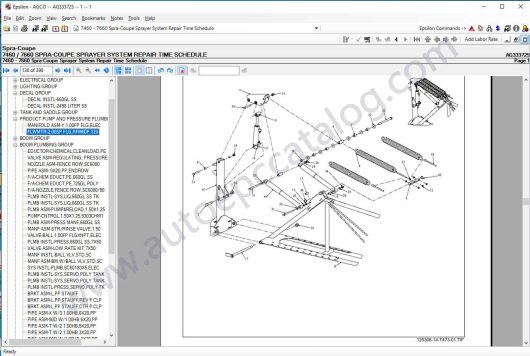 AGCO Spra-Coupe NA Parts Books & Workshop Service Manuals (6)