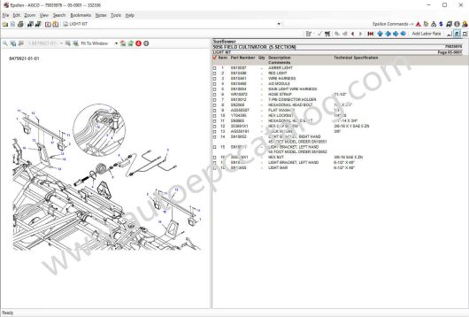 AGCO Sunflower Europe Parts Books & Workshop Service Manuals (3)