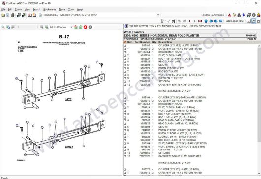 AGCO White Planters NA Parts Books & Workshop Service Manuals (3)