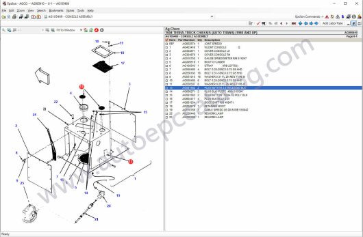 Ag-Chem Europe Parts Books & Workshop Service Manuals (5)