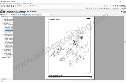 Ag-Chem Europe Parts Books & Workshop Service Manuals (8)