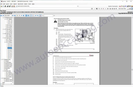 Ag-Chem Europe Parts Books & Workshop Service Manuals (9)