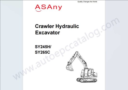 SANY SY245H SY265C Excavator Electrical Hydraulic Diagrams (1)